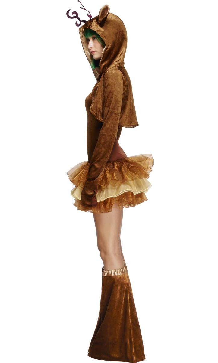 Women's Sexy Christmas Reindeer Costume Side View