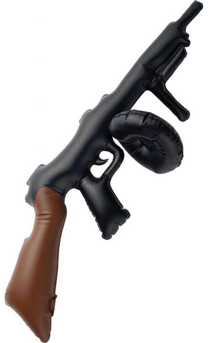 Novelty Inflatable Black 20's Tommy Gun Costume Weapon