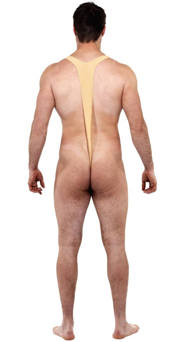 Naughty Rudolph Mens Funny Christmas Mankini - Back Image
