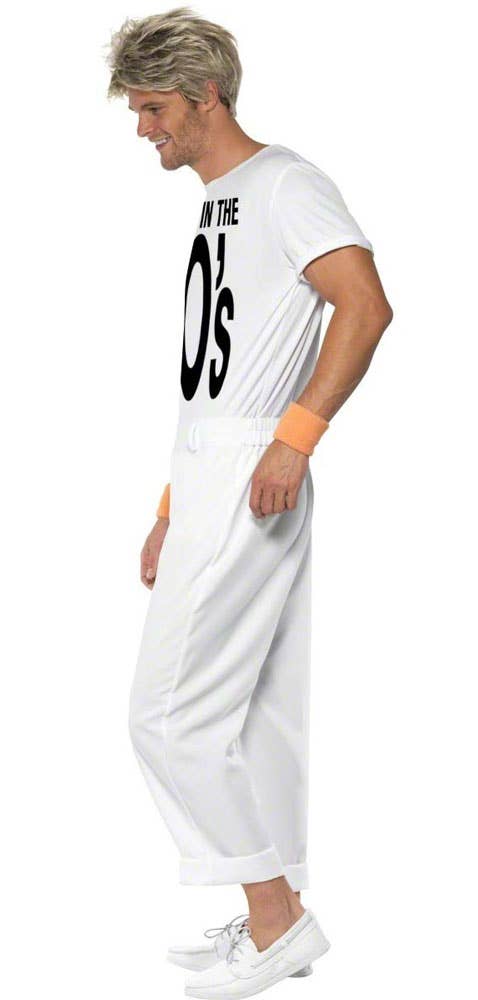 Retro Made in the 80s Men's White Costume Side View
