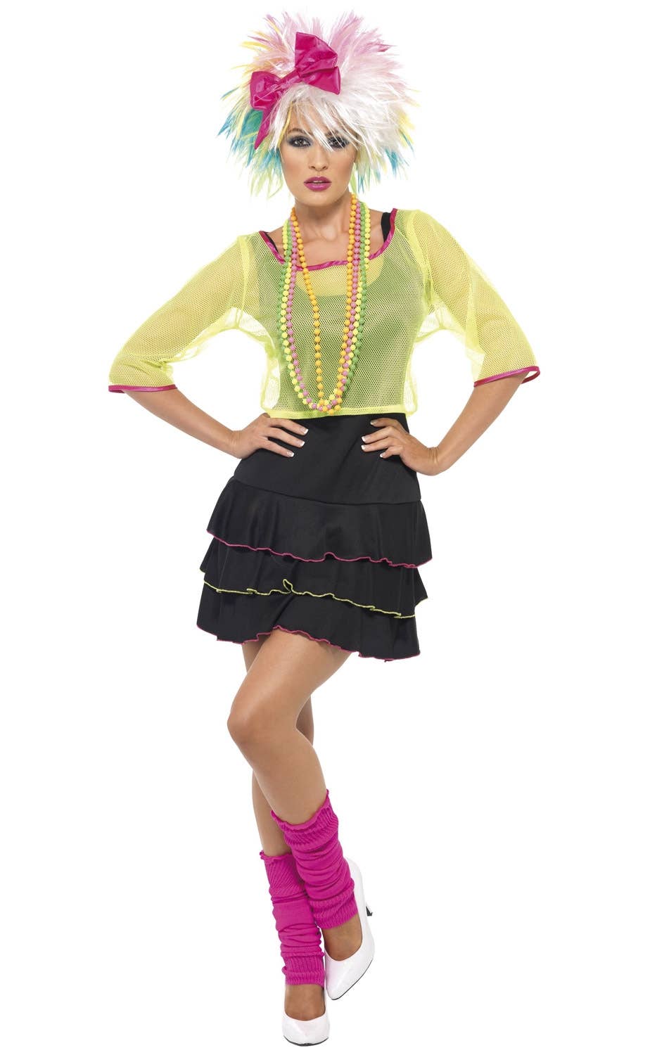 Women's Pop Tart 1980's Fancy Dress 80s Costume - Front View