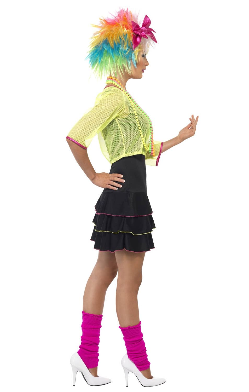 Women's Pop Tart 1980's Fancy Dress 80s Costume - Side View