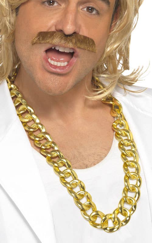 Large Chunky Hip Hop Bling Costume Necklace - Alternative Image