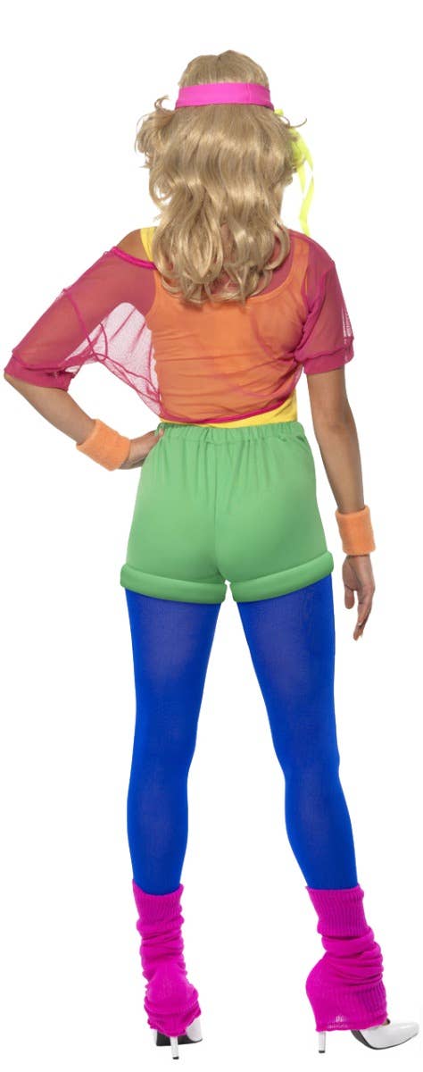 Let's Get Physical 80's Aerobic Workout Women's Costume Back View