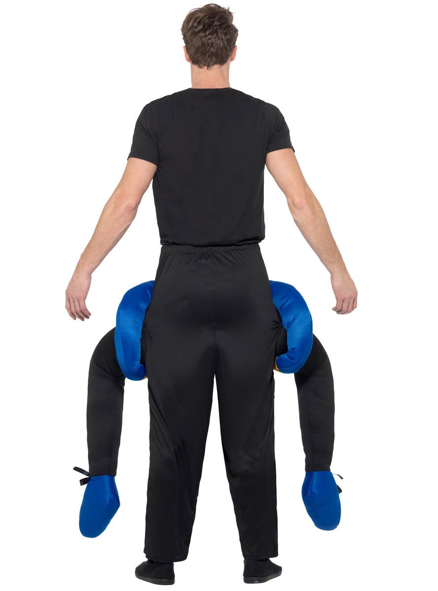 Novelty Adult's Carry Me Ride On President Donald Trump Piggyback Costume Back Image