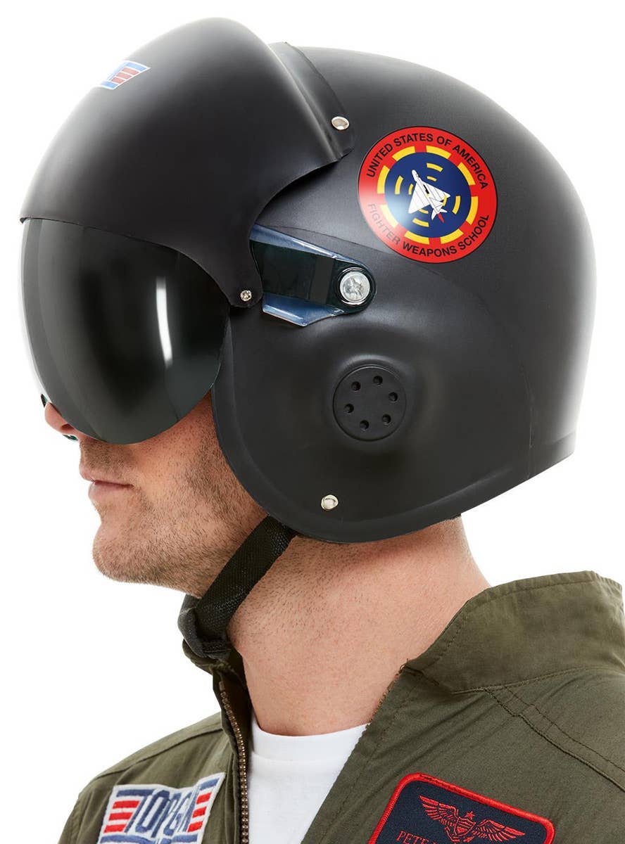 Top Gun Deluxe Costume Accessory Helmet Alternate Side Image