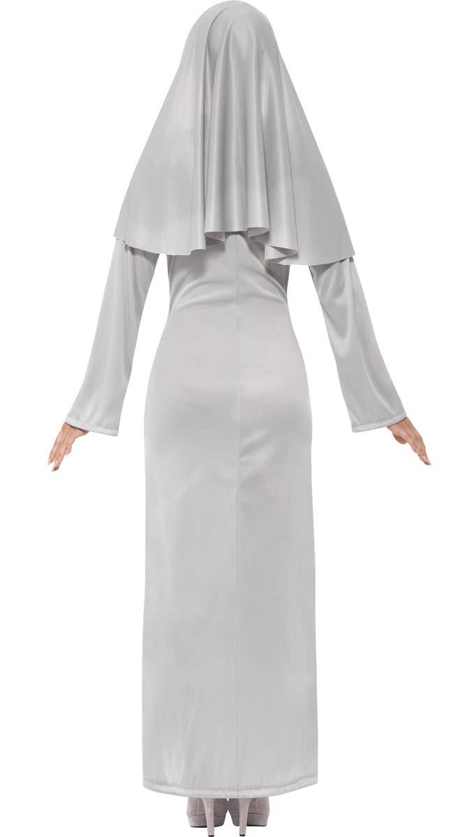 Haunted Gothic Nun Women's Halloween Costume Back Image