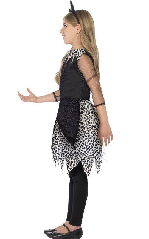 Cute Kitten Girl's Leopard Print Animal Fancy Dress Costume Side
