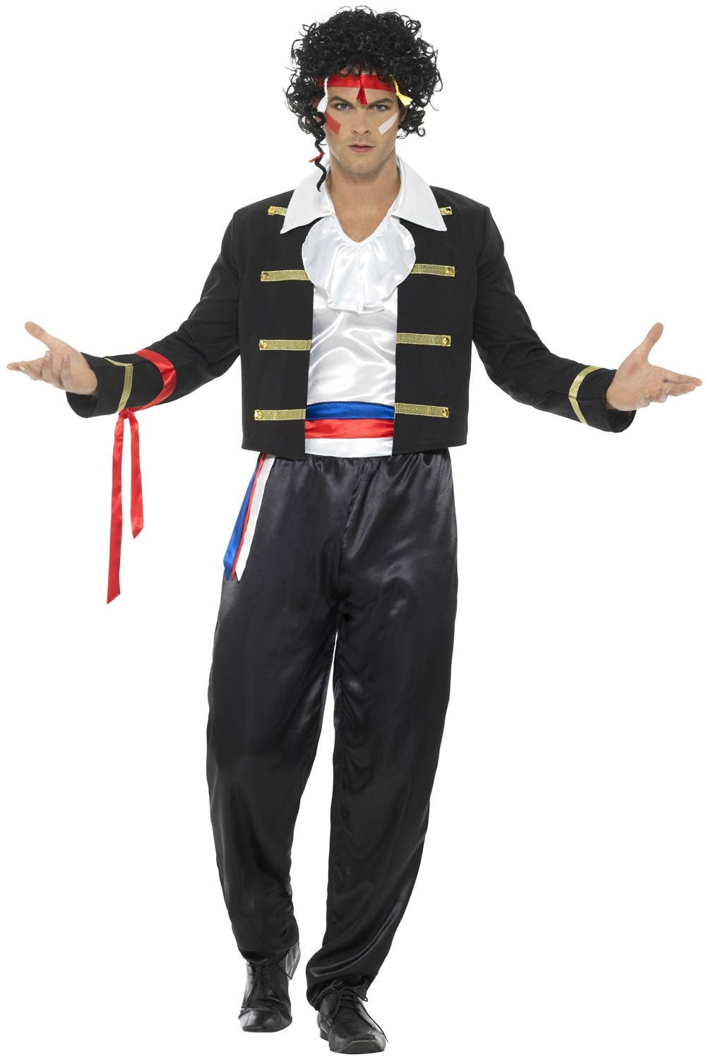 Mens 1980's New Romantic Fancy Dress 80s Costume - Front View