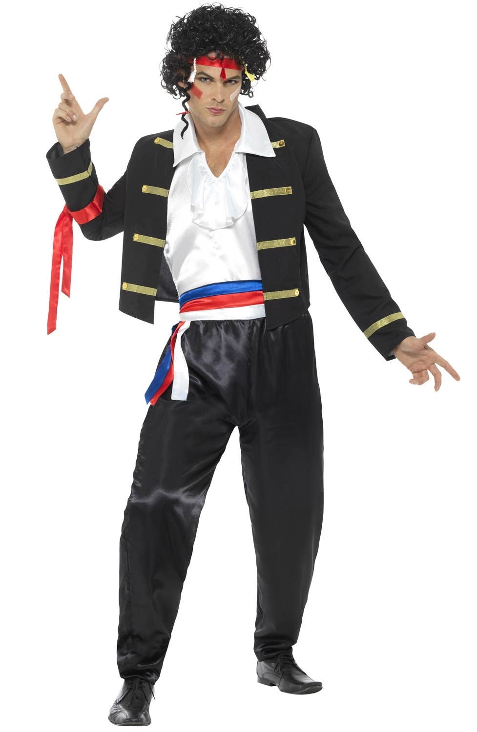 Mens 1980's New Romantic Fancy Dress 80s Costume - Alt View