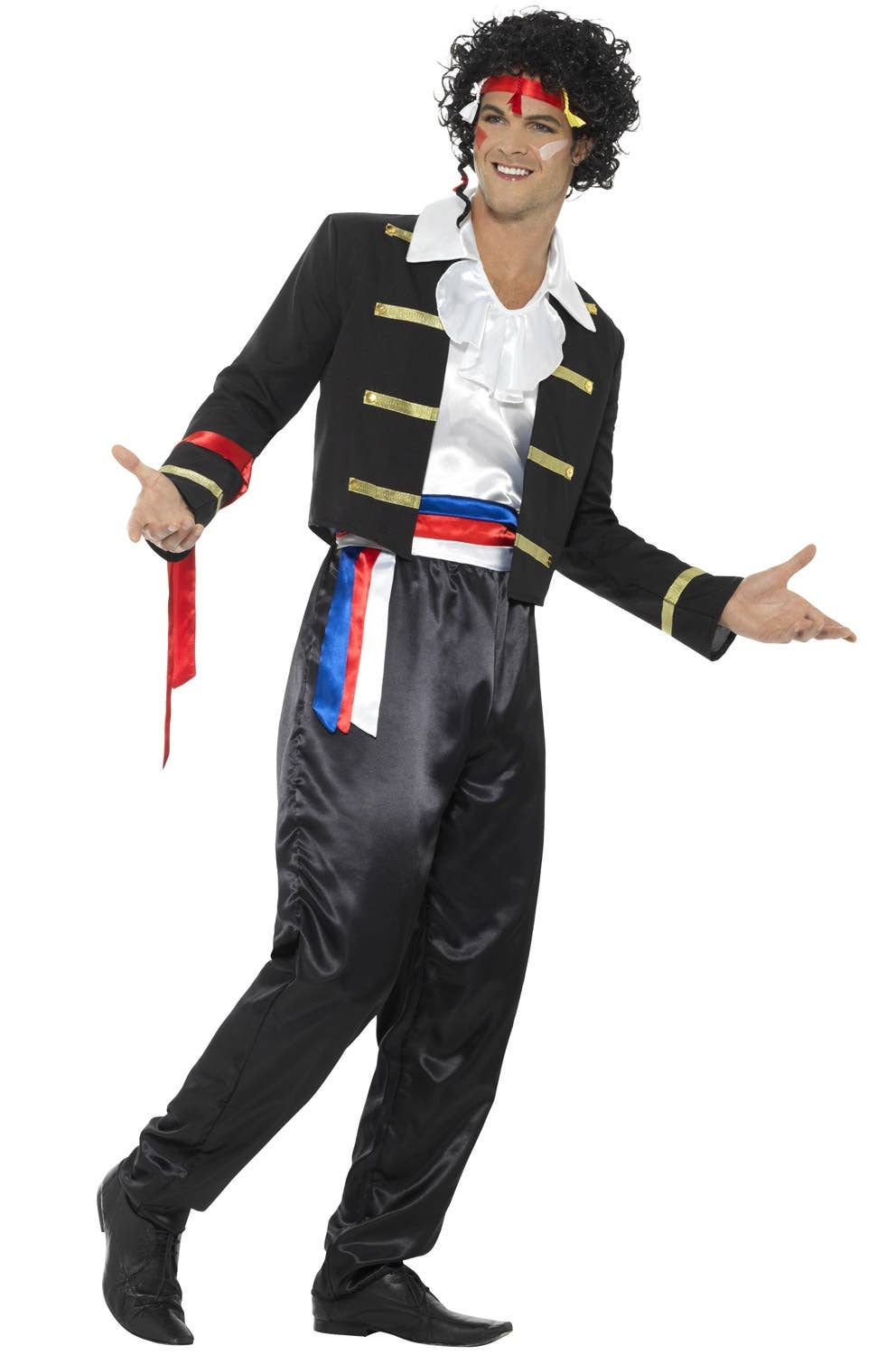 Mens 1980's New Romantic Fancy Dress 80s Costume - Side View