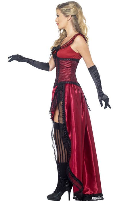 Western Saloon Girl Women's Costume Side View
