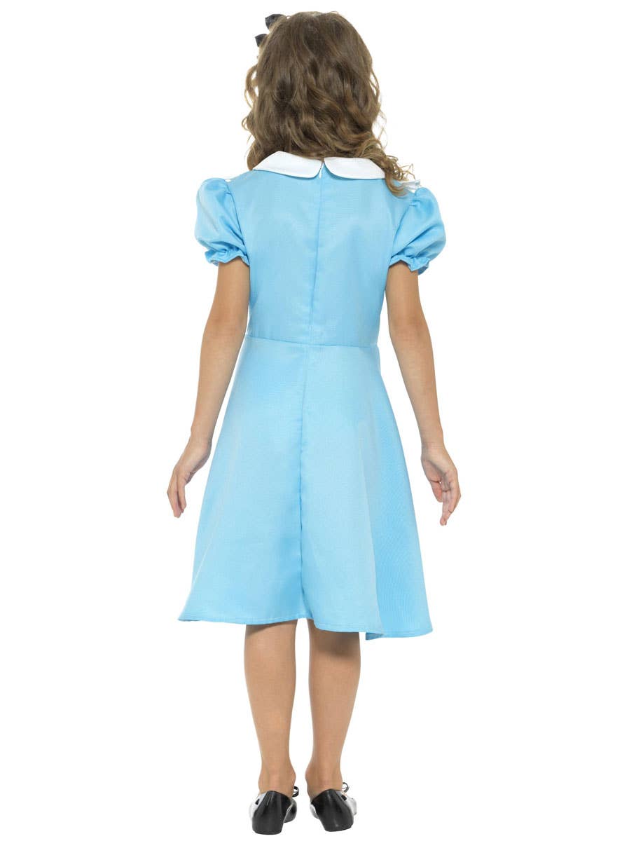 Girls Classic Alice in Wonderland Book Week Costume Back View