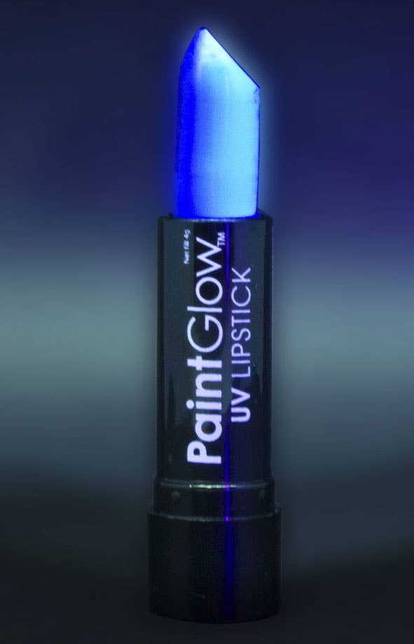 UV Reactive Neon Blue Lipstick Alternate Image