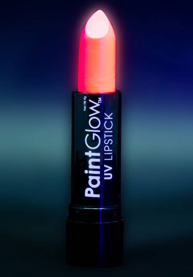 UV Reactive Neon Red Lipstick Glowing Image