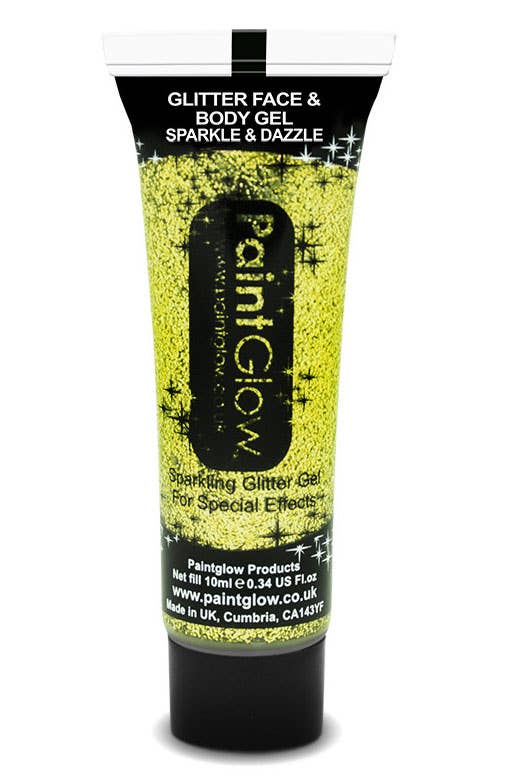 Gold Glitter Face and Body Makeup Gel Main Image