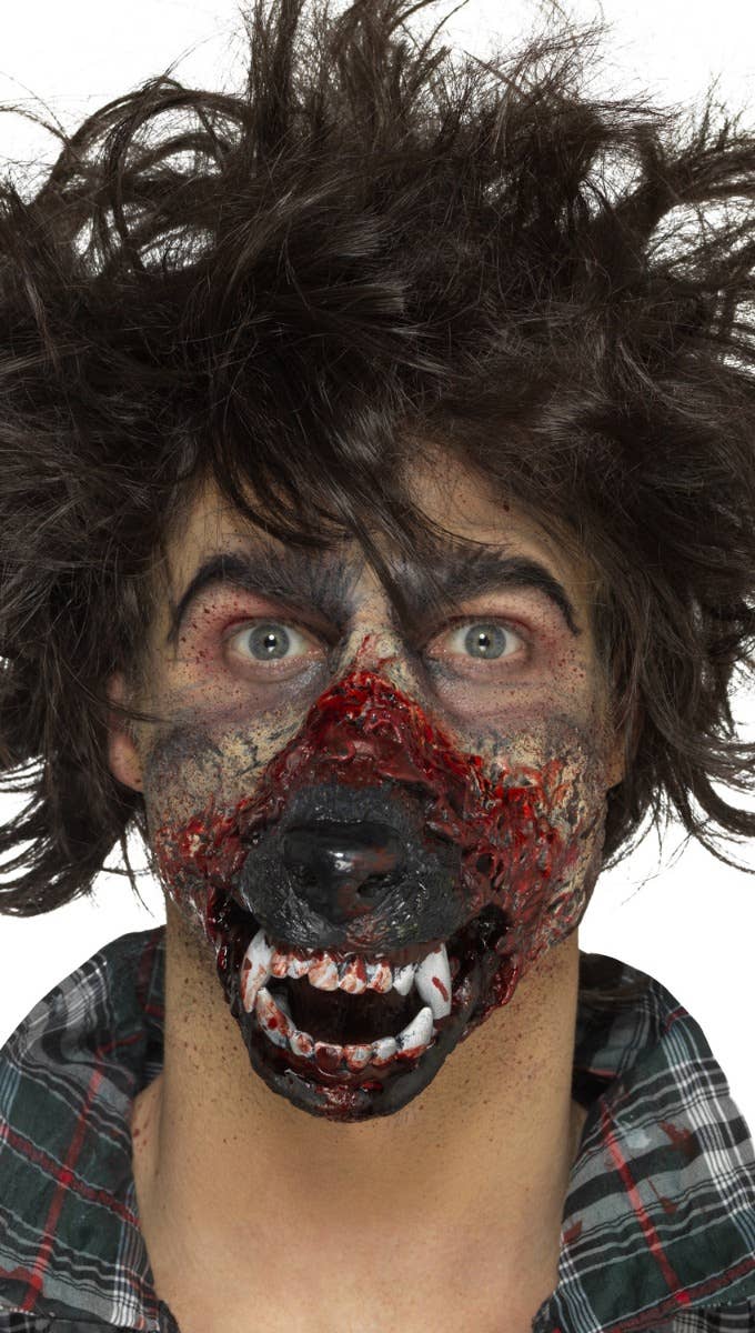 Halloween Werewolf Mouth Prosthetic Stick On Snout Step 5 Image