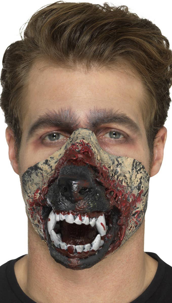 Halloween Werewolf Mouth Prosthetic Stick On Snout Step 2 Image