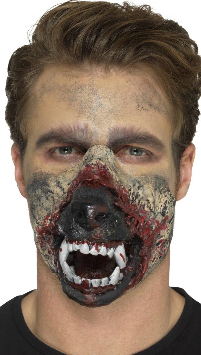 Halloween Werewolf Mouth Prosthetic Stick On Snout Step 3 Image