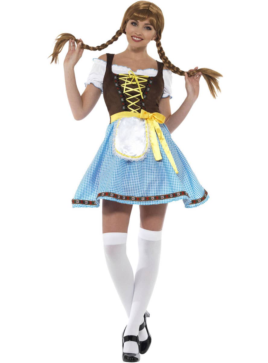Oktoberfest Women's Olga Bavarian Fancy Dress Costume Front View 3