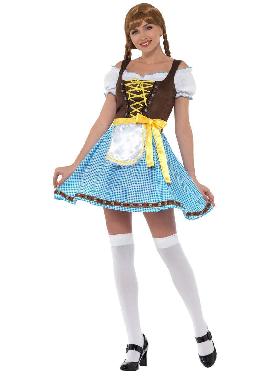 Oktoberfest Women's Olga Bavarian Fancy Dress Costume Front View 2
