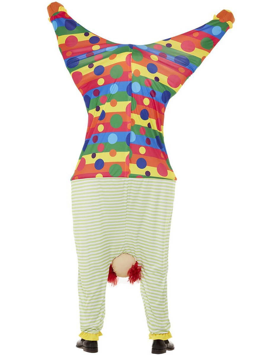 Funny Upside Down Clown Costume - Back Image