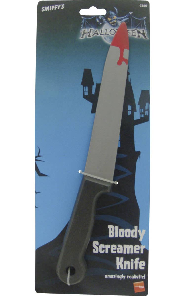 Blood Dipped Plastic Knife Costume Weapon