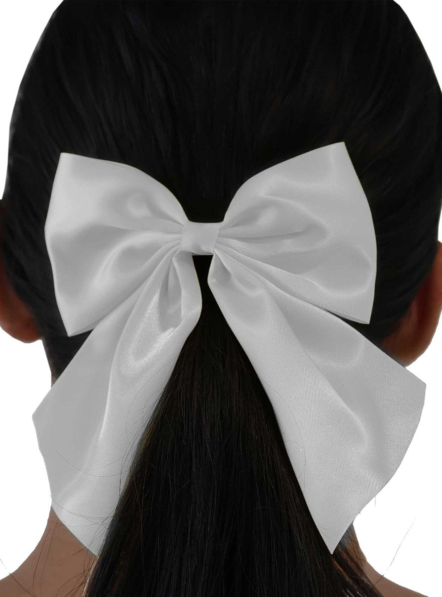 White Hair Bow - Main Image