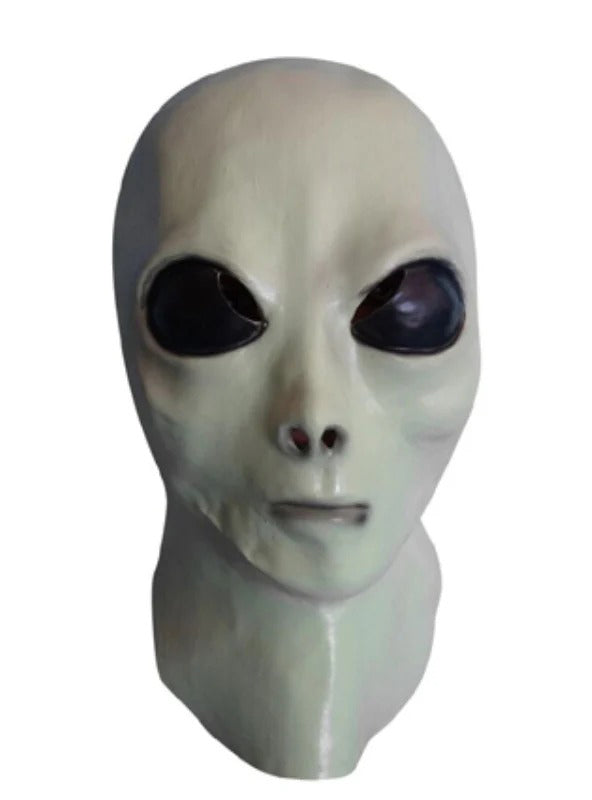 Space Alien Adults Full Head Latex Costume Mask - Main Image