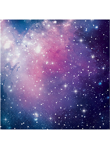 Space Galaxy Print 16 Pack Lunch Napkins – Main Image