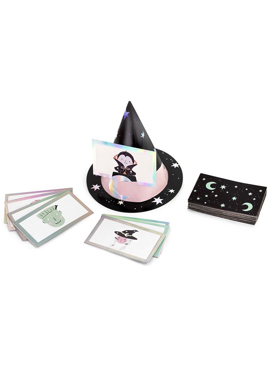 Spooky Friends Halloween Card Guessing Party Game - Main Image