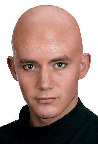 Theatrical Quality Nude Bald Cap Costume Accessory