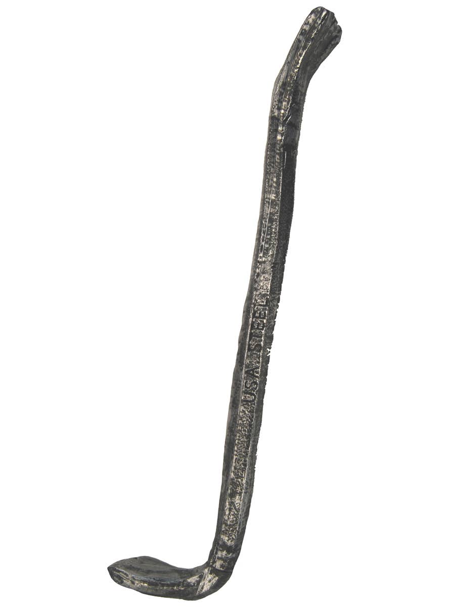 Silver Aged Plastic Crow Bar Costume Weapon
