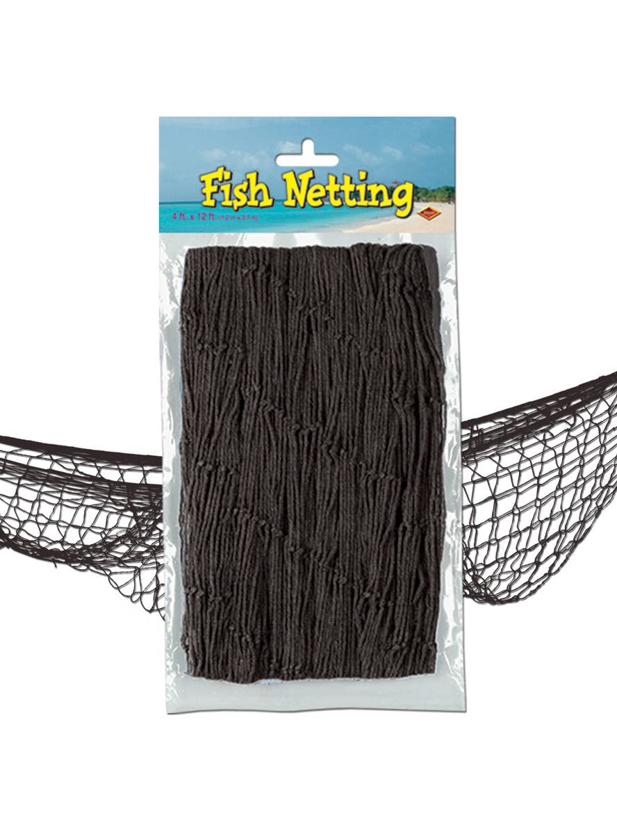 Large Black Halloween Fish Netting Decoration
