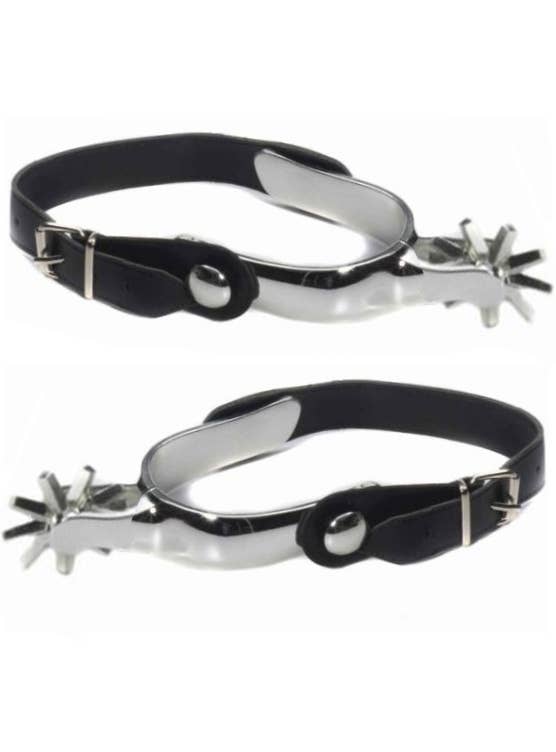 Black and Silver Wild West Cowboy Spurs