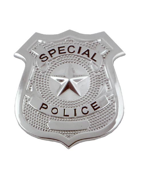 Silver Metal 'Special Police' Costume Badge