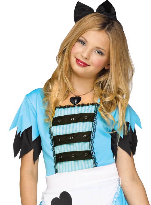 Image of Wild Wonderland Teen Girl's Alice Book Week Costume - Close Up