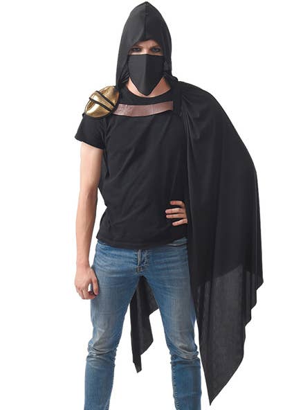 Adults Black Assassins Creed Inspired Costume Cape