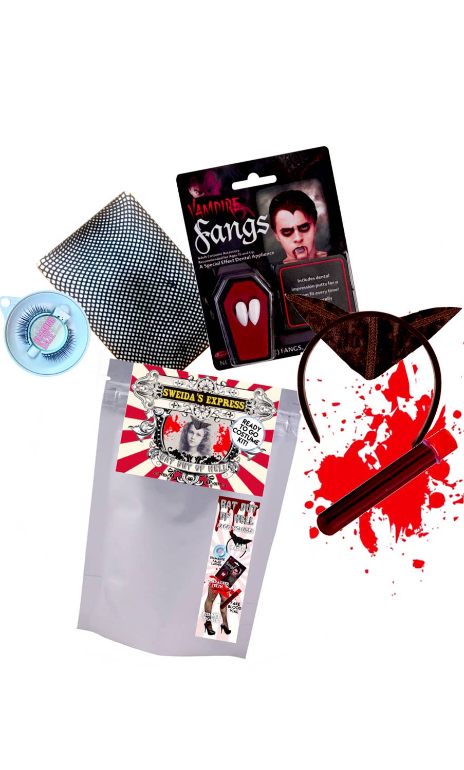 Image of Bat Out of Hell Womens Vampire Costume Kit