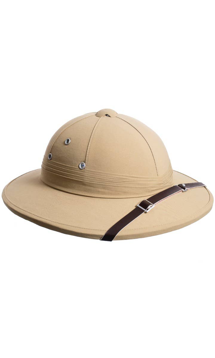 Beige Safari Adults Deluxe Costume Accessory Hat Main Image