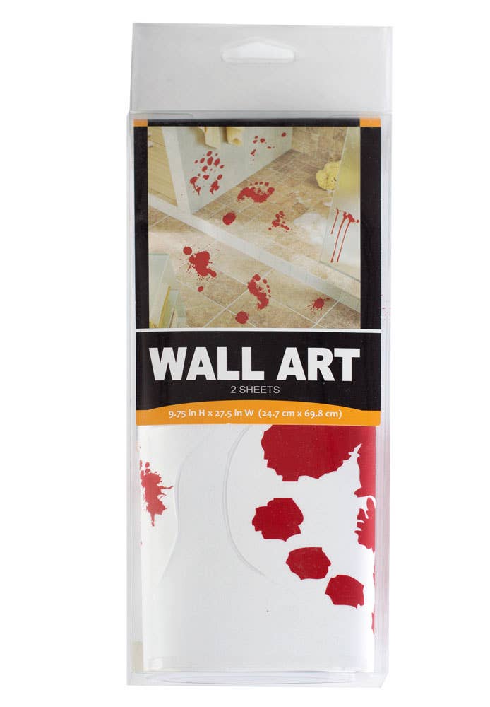 Bloody Footprints Halloween Murder Scene Wall Decals View 2