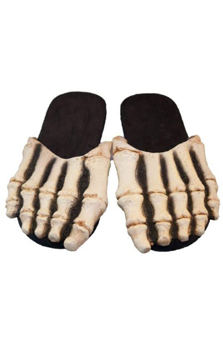 Novelty Skeleton Bones Feet Costume Shoes