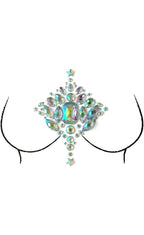 Self-adhesive Iridescent Festival Chest Jewels Costume Accessory Main Image