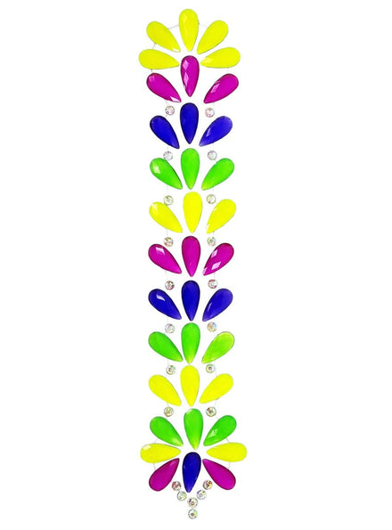 Neon Goddess Stick On Hair Jewels - Main Image