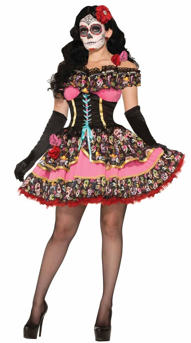 Sexy Day of The Dead Senorita Women's Costume Main Image