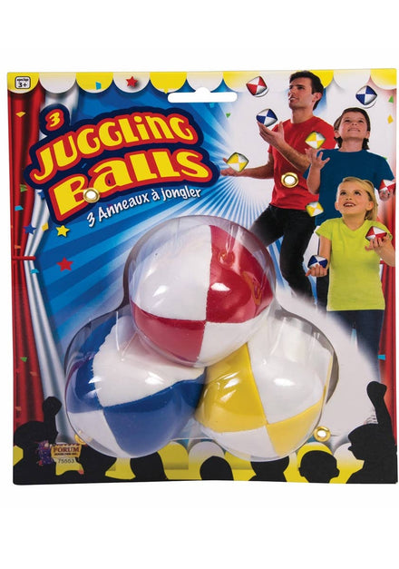 Coloured Novelty Clown Juggling Balls