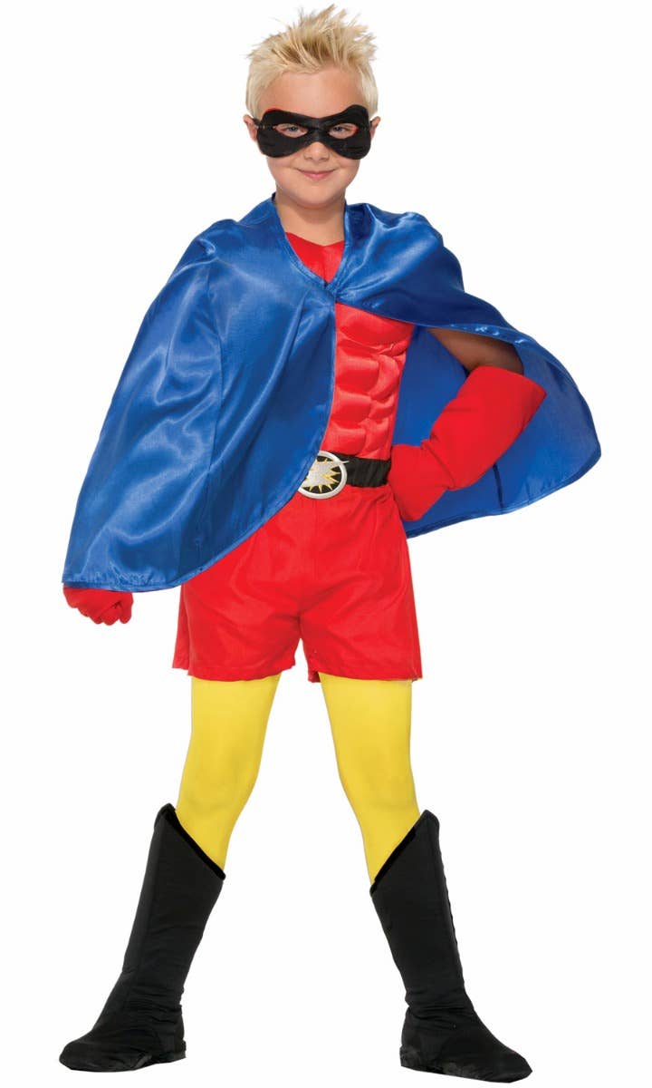 Kid's Blue Cape Costume Accessory Main Image