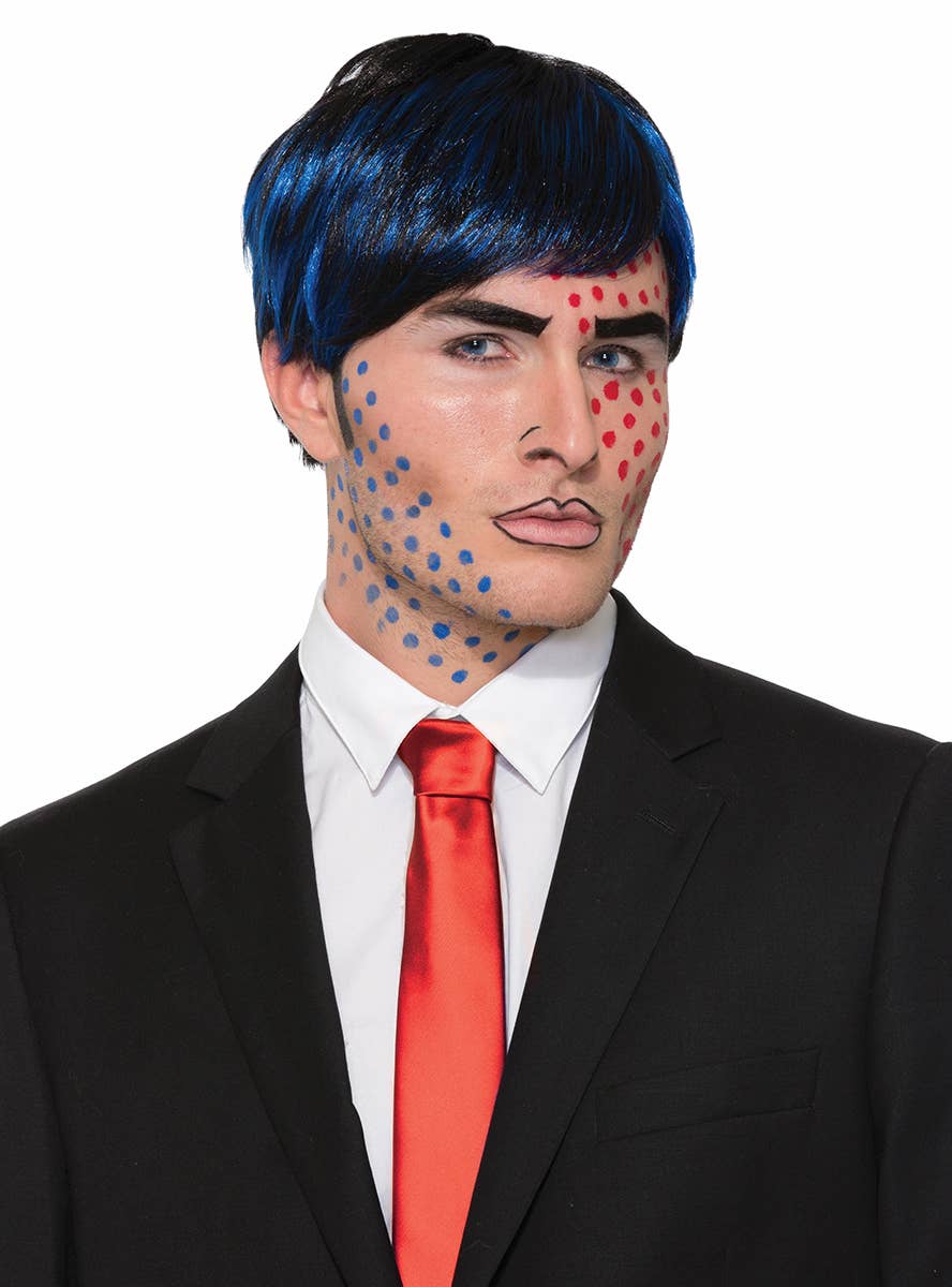 Bobby Boom Men's Pop Art Wig Alt image