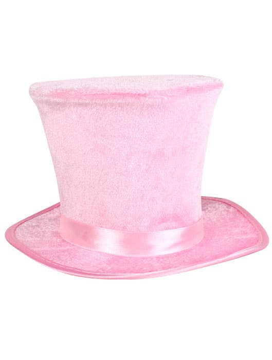 Mini Pink Velvet Costume Top Hat