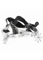 Silver Plastic Cowboy Spurs Costume Accessory